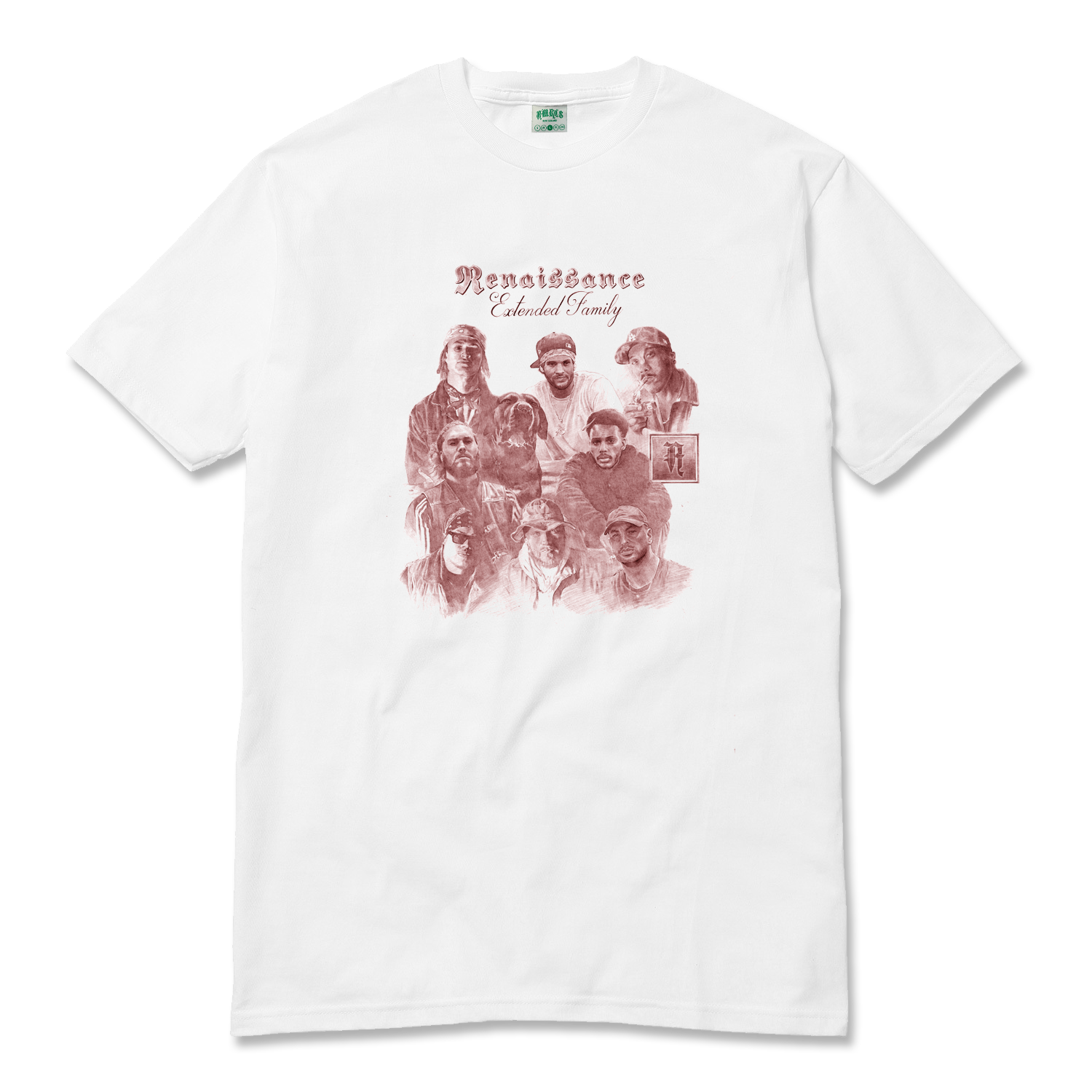 "RENAISSANCE: EXTENDED FAMILY" TEE (WHITE & RED)